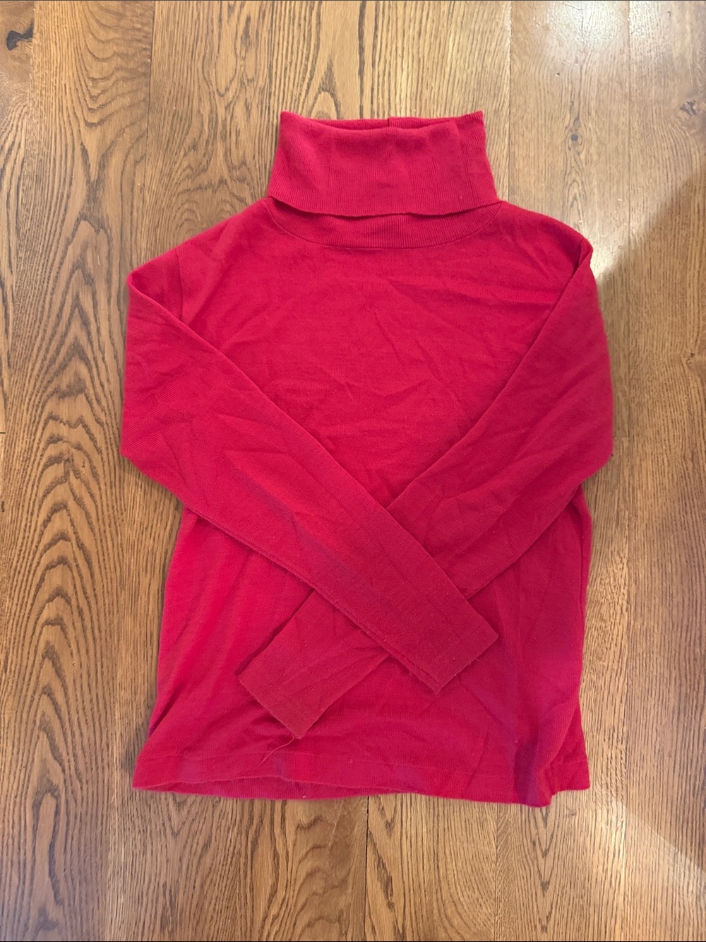 Womens Red Turtleneck Sweater